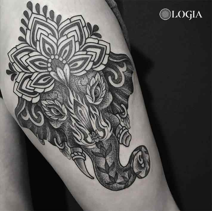 tatuajes-elefante-mandala-hombro-logia-barcelona-willian-spinola 